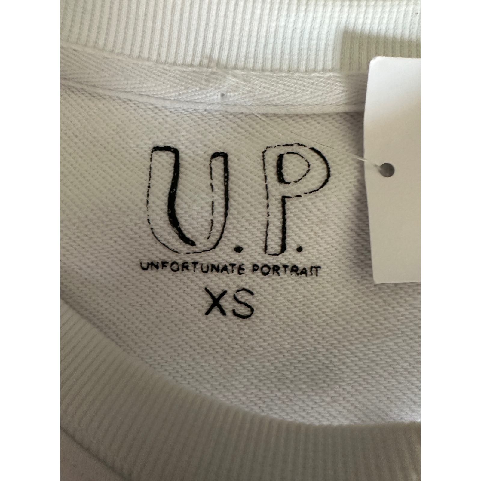 Unfortunate Portrait Nwt Haute Dogs Sweatshirt White Graphic Crewneck Xs — image 6 of 8